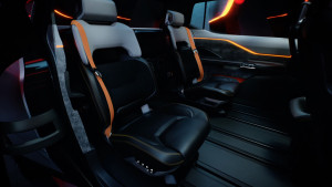 Ram 1500 Revolution BEV Concept seats on rails