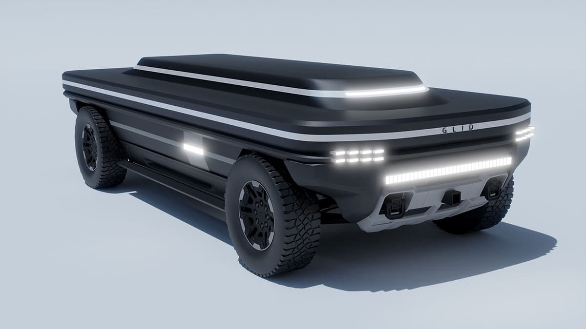 Glid says its software stack will enable its road-to-rail vehicles to operate autonomously on the road, and be controlled remotely once they're on rails