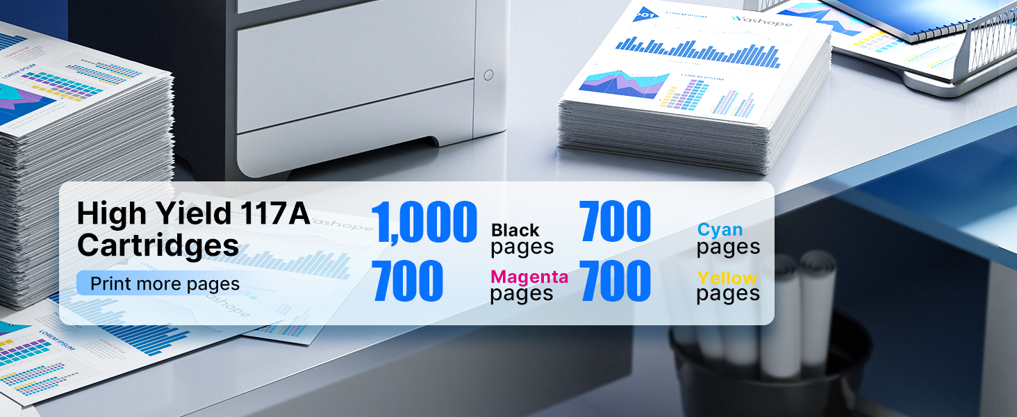 Text reads 'Applicable Printer Models' followed by printer series information. Shows office printer device with paper tray and blue-tinted background.