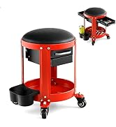 TANGZON 2-In-1 Folding Mechanics Creeper Seat, 150KG/160KG Convertible Padded Rolling Car Creeper...