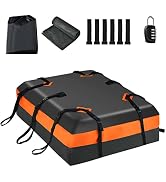 TANGZON Car Roof Box, Large Roofbox with Locking System & Single/Dual-Side Opening, Waterproof Ha...