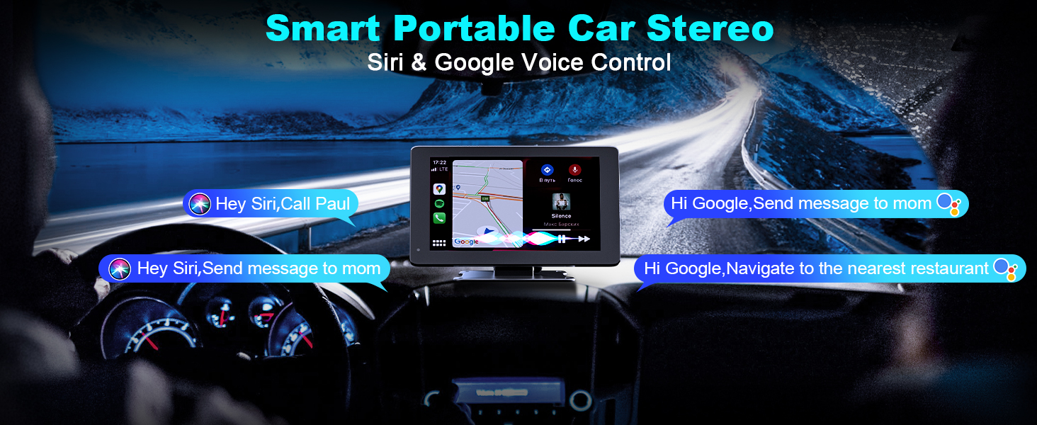 Wireless Apple CarPlay Android Auto Screen