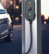 Tera Portable EV Charger Type 2: Electric Car Charger for Outdoor Charging 3.68kW Adjustable 6A-1...