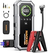 Portable jump starter power pack with smart clip and EVA storage box