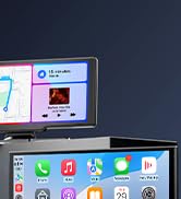 Digital interface screens showing software application layouts, featuring dark mode design with blue accents and multiple menu panels.