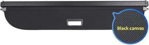 Gloss Black Canvas Parcel Shelf Security Shade