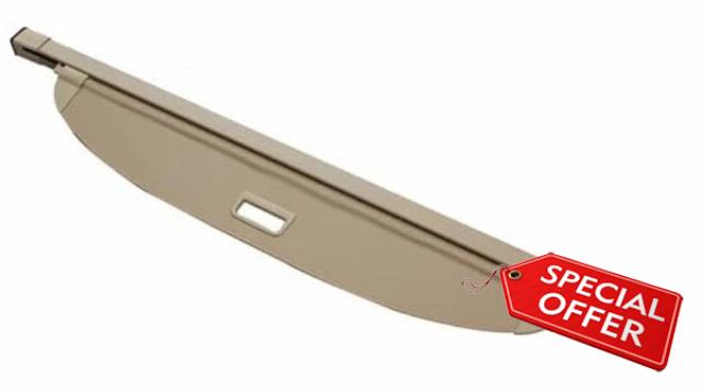 Luggage Shade Shield Rear Trunk Cargo Cover Shield Shade Curtain Partition Board Privacy Blinds Security Accessories For KIA For Sorento 2021-2025 Car Parcel Shelf(Beige)
