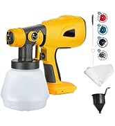 Cordless Paint Sprayer for Makita 18V, Electric HVLP Handheld Paint Spray Gun with 4 Nozzles, 3 P...