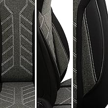 Product demonstration sequence showing white ergonomic chair or seat design against black and yellow backgrounds, displaying different angles and features.
