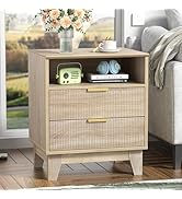 Yvsevnr 3 Drawer Chest of Drawers Wooden Dresser for Bedroom Herringbone Anti-Tipping Large Night...