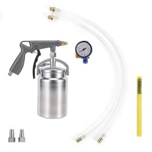 Spray Paint Gun with Suction Feed Cup 360 ° & Straight Spray Hoses