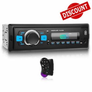 DAB/DAB+ Car Stereo 1 Din Car Radio Single Din Stereo with FM Radio Bluetooth 4.2 Hands-Free Call/Music