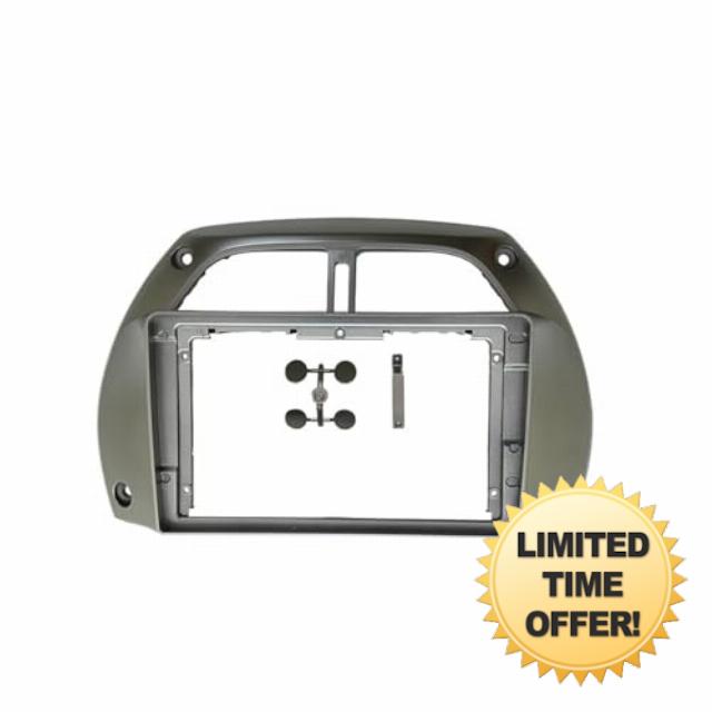 Radio Fascia 9 INCH Radio Frame Fit For TOYOTA RAV4 2001 2002 2003 2004 2005 2006 Fascia Dash Mount Kit Bezel Car Screen Dashboard Stand(A frame)