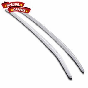 Predator4x4 Matte Silver Full Length Roof Rails Compatible With Mazda CX5 17+ Storage Luggage Aluminium Rack Cargo Carrier Rail
