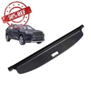 Retractable Rear Trunk Parcel Shelf Cargo Covers For Toyota For RAV4 For RAV 4 2019~2024 2020 MK5 XA50 Car Luxury Trunk Luggage Curtain(Leather)