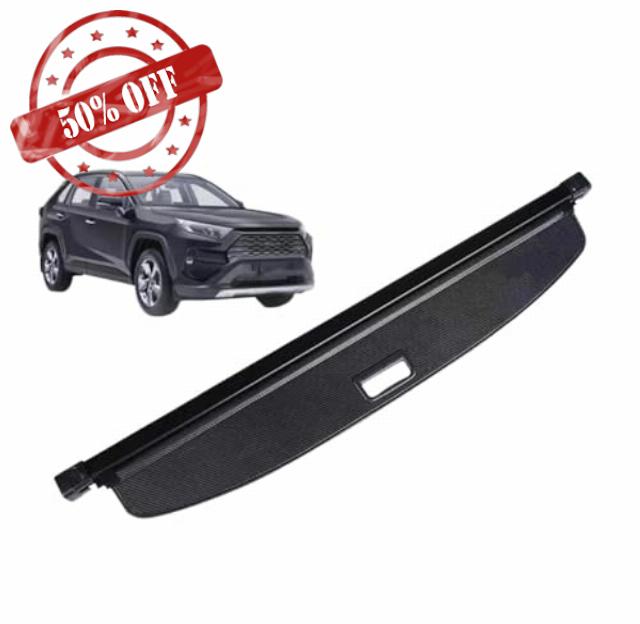 Retractable Rear Trunk Parcel Shelf Cargo Covers For Toyota For RAV4 For RAV 4 2019~2024 2020 MK5 XA50 Car Luxury Trunk Luggage Curtain(Leather)
