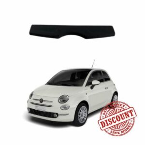 Car Parcel Shelf - Compatible with Fiat 500 (2007-2024) | Sturdy Boot Cover with Clips for Extra Storage | Space Saving Car Accessories | Black