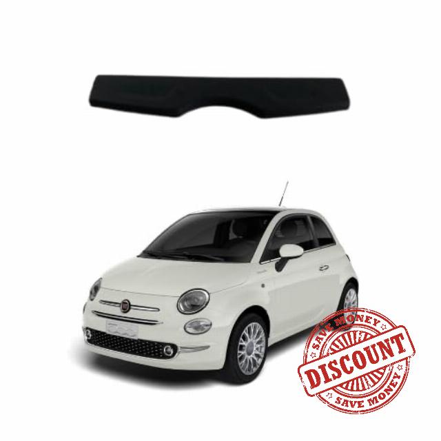 Car Parcel Shelf - Compatible with Fiat 500 (2007-2024) | Sturdy Boot Cover with Clips for Extra Storage | Space Saving Car Accessories | Black