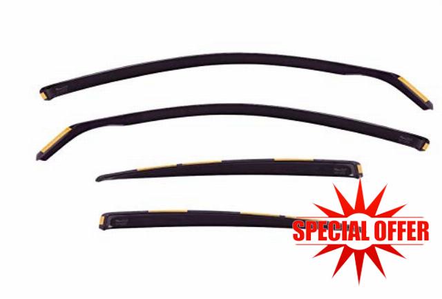 J&J AUTOMOTIVE | Heko Wind Deflectors Compatible with I40 (2011 onwards) 4-Door Sedan