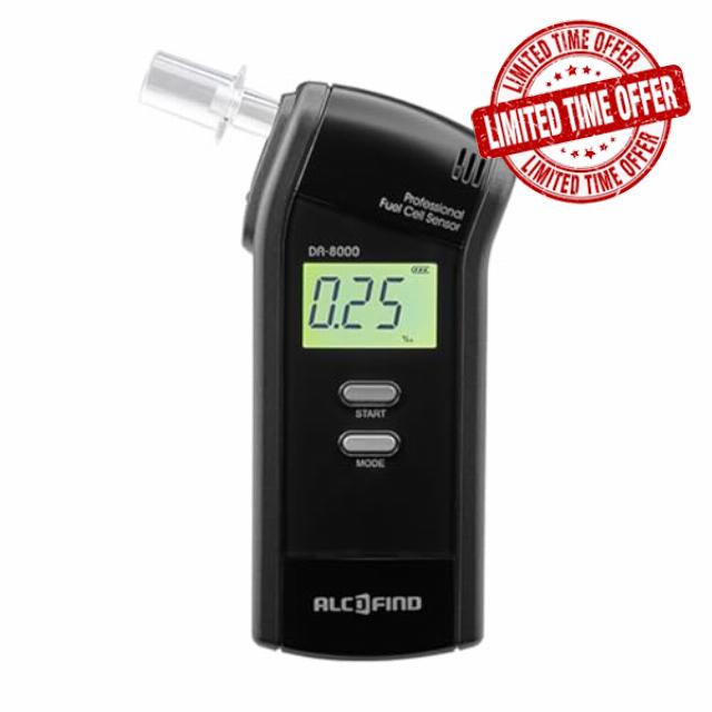 AlcoFind DA-8000 Professional Breathalyser – Fuel Cell Sensor