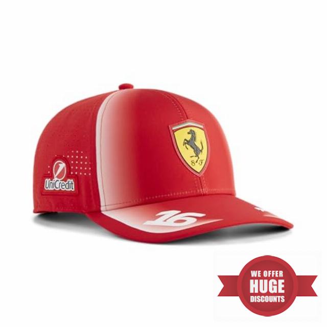 PUMA Scuderia Ferrari F1 2026 Charles Leclerc Cap - Red - One Size Fits Mos