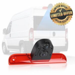 Hodozzy Dual Lens Brake Light Reversing Camera for Fiat Ducato 2006-2018 & Peugeot Boxer 2006-2018