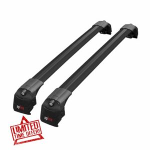 Compatible with JAECOO 7 2025-2026 ACE-2 Car Roof Rack Cross Bar Black Aluminium 2 Bars