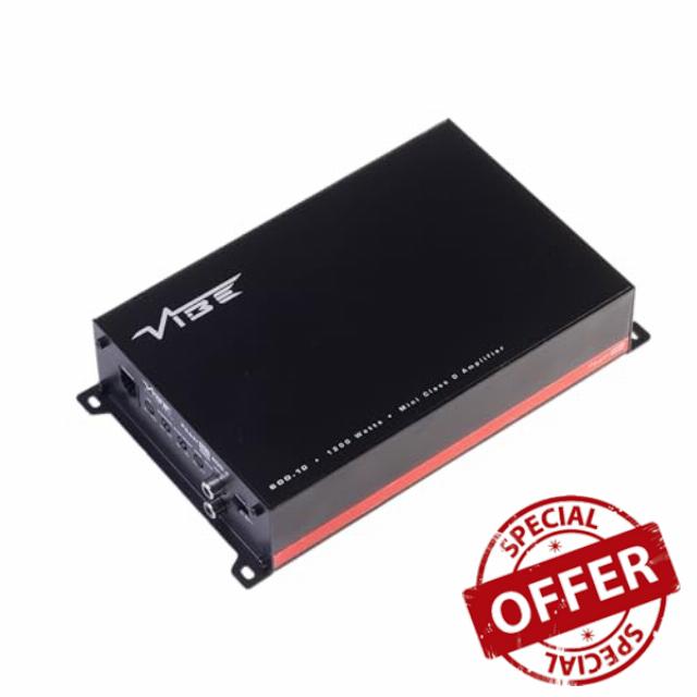 VIBE Audio PowerBox 650.1M Compact Class D Mono Car Amplifier 650W RMS Subwoofer Amplifier High Level Inpu