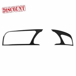 Cnazg40 2PCS Carbon Fiber Dash Board Instrument Panel Dashboard Frame Trim Cover Interior Decoration for A5 RS5 S5