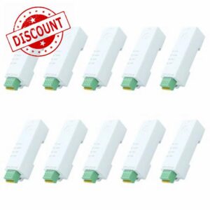 ISTOVO 10X RS485 to Ethernet Converter Tiny Size Serial Server -DR134 Support UDP/HTTP/DHCP/DNSP Modbus RTU
