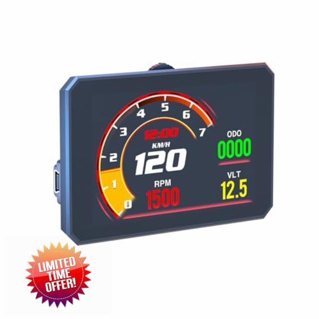 Heads Up Display Car obd2 - Digital Speedometer Car mph with lcd Screen -hud Display Speed