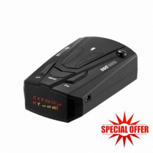 Speeder Pro Radar Detector Car Radar radar detector Speed Camera Detector Long Range Detection Compact Dashboard Device for Motorway City and Car Travel (Blakc)