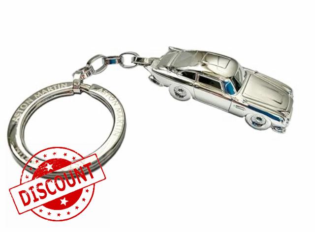 Official Aston Martin DB5 silver keyring Keychain Bond 00 new with gift box