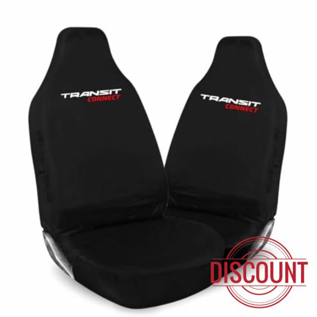 Fits Ford Transit Connect – Heavy Duty Waterproof Black Front Car Seat Covers (1+1 Set)