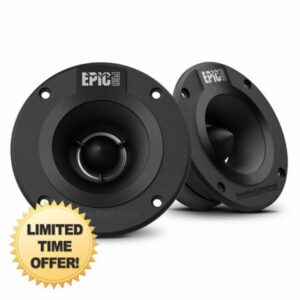 AudioControl EPICPRO4T 4" Bullet Tweeter Car Speakers (Pair) – 80 W RMS High-Output Ultra-Clear High Frequencies
