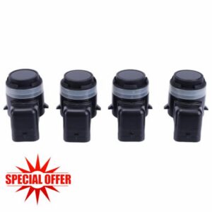 4Pcs Reverse Aid Sensors PDC Parking Assist Sensor Front Rear Compatible for Mini F55/F56 2014-2021 Replace 66209274428 66209283751