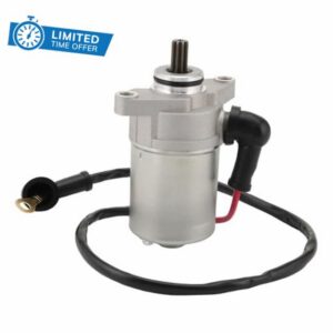 WOOSTAR 9 Teeth Electric Starter Motor Replacement for DS70 DS90 X Mini ATV 4 Wheeler Quad OEM V31200-DGF-020 V31200-DGF-020LL