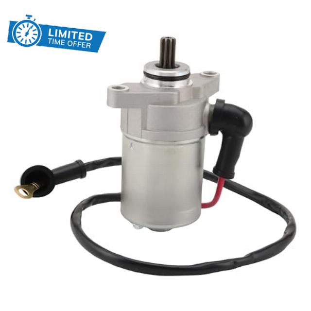 WOOSTAR 9 Teeth Electric Starter Motor Replacement for DS70 DS90 X Mini ATV 4 Wheeler Quad OEM V31200-DGF-020 V31200-DGF-020LL