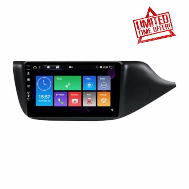 9" 2G+32G Android 14 Car Stereo Radio GPS NAV for Kia Ceed JD 2012-2016 w/Wireless Carplay & Android Auto Double Din Car Stereo FM/RDS Radio Receiver w/AHD Rear Camera Mirror Link IPS Touch Screen SWC