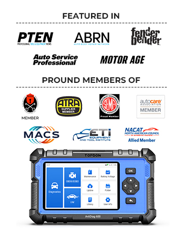 Close-up views of a black electronic device from multiple angles, with text indicating mobile technician service capabilities.