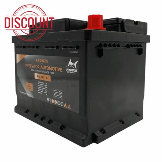 Bronze 063 Flooded Car Battery | 12V 43Ah PR-063-S | High Performance Reliable Lead Acid Car Battery with Strong Starting Power | Durable Automotive Batteries for Everyday Vehicles