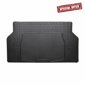 Armor All Custom Accessories 78919 Heavy-Duty Rubber Trunk Cargo Liner Floor Mat Trim-to-Fit for Car