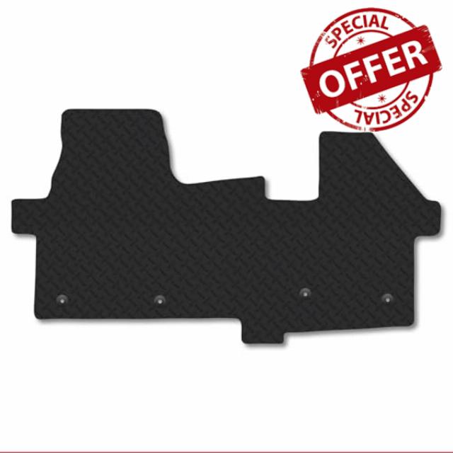 VW Transporter T7 Automatic (2024+) Rubber Van Mats Heavy Duty 5mm Thick Accessories Tailored Fit Compatible Accessory Waterproof Easy-Clean Durable Non-Slip Backing Full Coverage Protectio