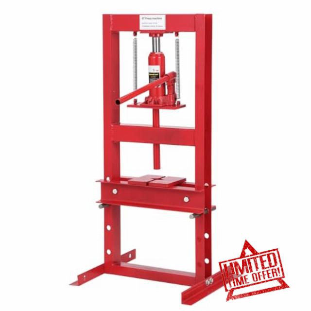 6 Ton Hydraulic Shop Press with Movable Plate