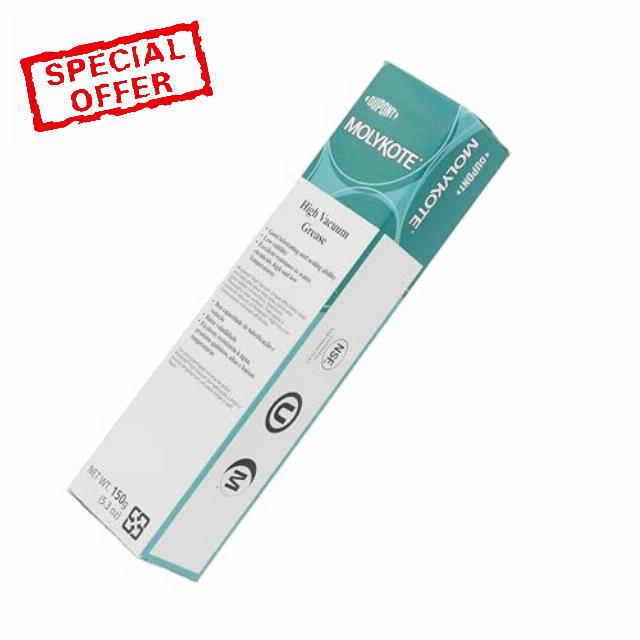 Molykote High Vacuum Grease 150 g | Low-Volatility Silicone Sealant for Laboratory & High-Vacuum Systems | Reliable Sealing & Smooth Assembly
