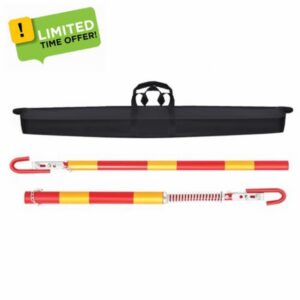 3 Ton Towing Bar Heavy Duty Car Recovery Tow Bar 1.8M Tow Pole Towing Bar Spring Damper Pole Stabilizer for Car Van Truck SUV (3 Ton - Upgrade)