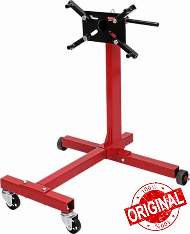 Heavy-Duty 360° Rotating Engine Stand – 1000 lb Capacity | Reinforced Steel Frame | Adjustable Mounting Arms | Foldable & Portable Design | Industrial Stability for Engines & Transmissions