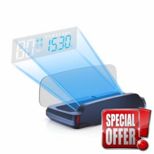 C7 Heads Up Display for Cars - Digital GPS Speedometer with Overspeed & Fatigue Alerts