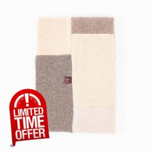 Turtle Doves 100% Recycled Cashmere Neckwarmer (Grey Mix)