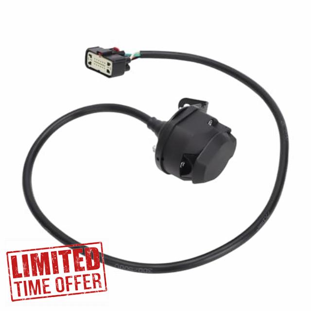 Alpha Rider 7 Pin Towbar Wiring Harness For 2012-2023 Ford Transit Mk8 Tourneo Custom - Plug and Play Trailer Lights Connector Ki
